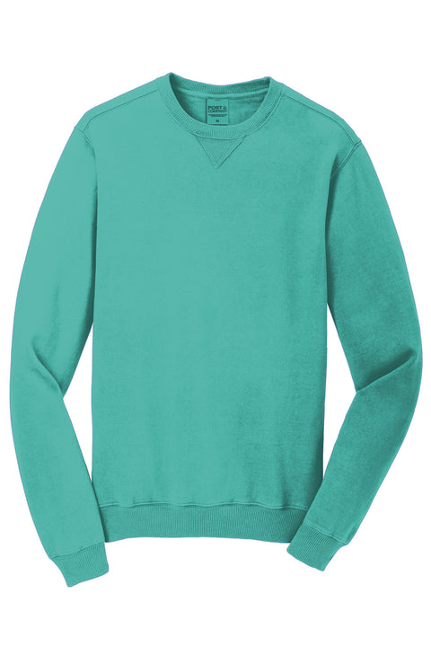 Port & Co™ Beach Wash® Garment-Dyed Crewneck Sweatshirt PC098