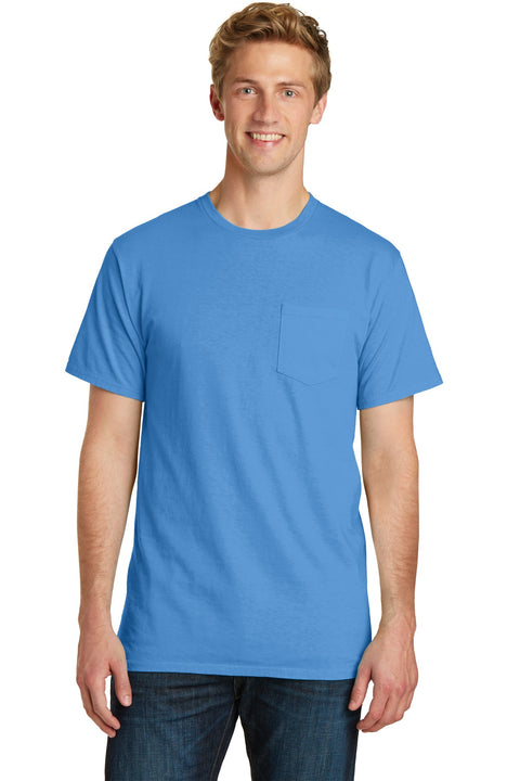 Port & Co™ Beach Wash® Garment-Dyed Pocket Tee.  PC099P