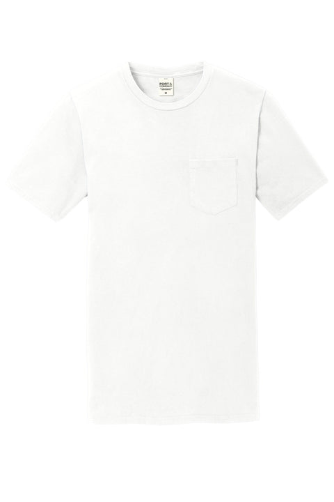 Port & Co™ Beach Wash® Garment-Dyed Pocket Tee.  PC099P