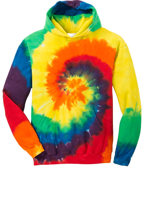 Port & Co™ Youth Tie-Dye Pullover Hooded Sweatshirt. PC146Y