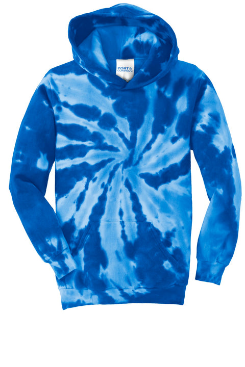 Port & Co™ Youth Tie-Dye Pullover Hooded Sweatshirt. PC146Y