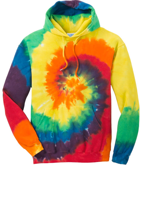 Port & Co™ Tie-Dye Pullover Hooded Sweatshirt. PC146
