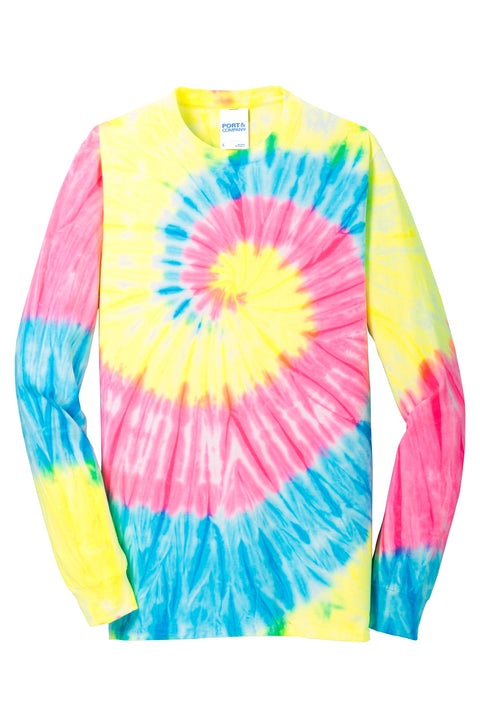 Port & Co™ Tie-Dye Long Sleeve Tee.  PC147LS