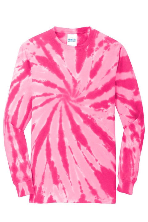 Port & Co™ Tie-Dye Long Sleeve Tee.  PC147LS