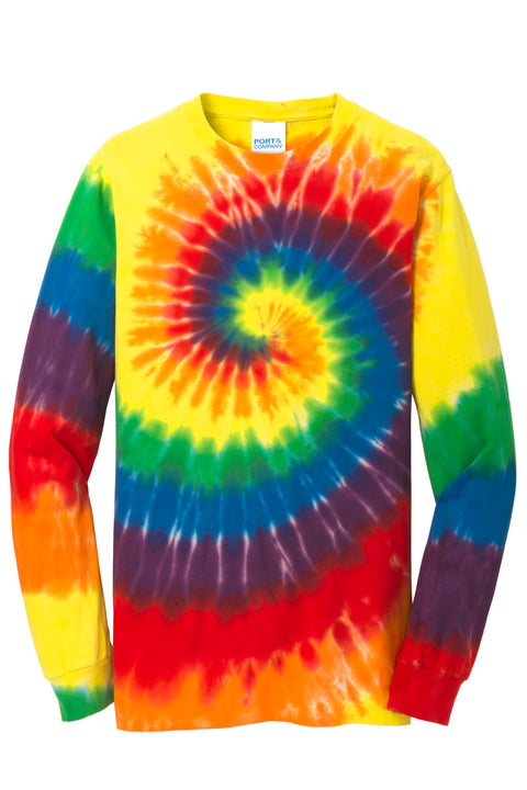Port & Co™ Tie-Dye Long Sleeve Tee.  PC147LS