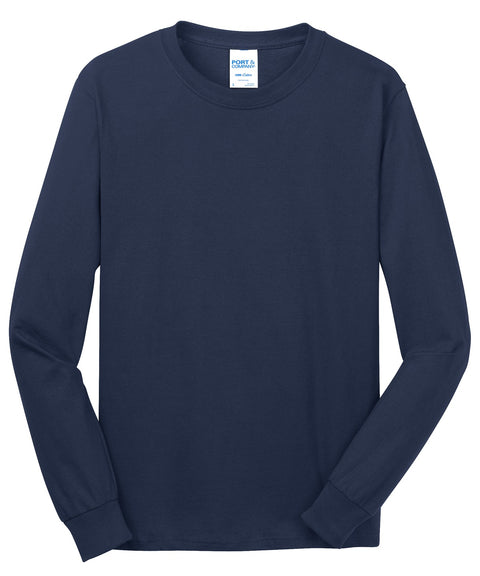 Port & Co™ Long Sleeve Core Cotton Tee. PC54LS