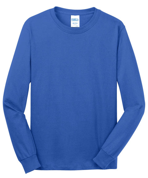 Port & Co™ Long Sleeve Core Cotton Tee. PC54LS
