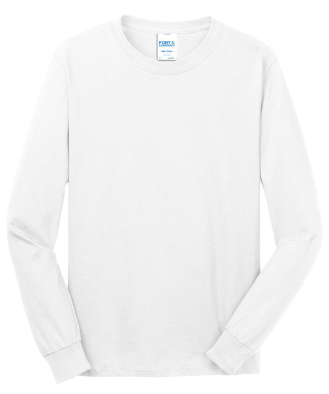 Port & Co™ Long Sleeve Core Cotton Tee. PC54LS