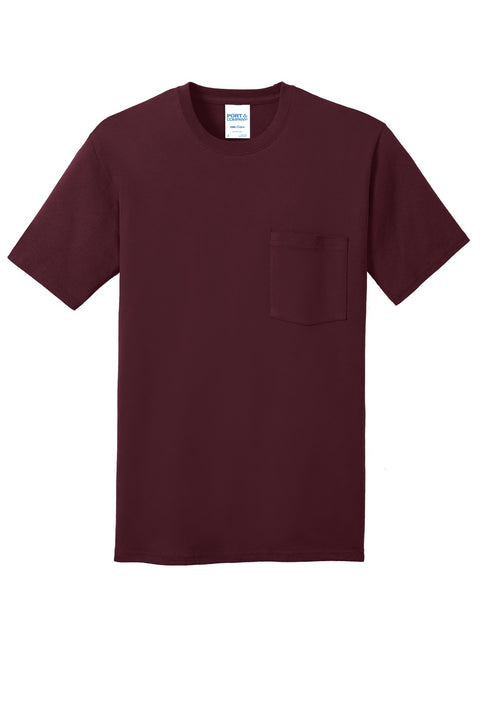 Port & Co™ Core Cotton Pocket Tee. PC54P