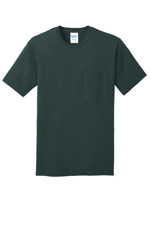 Port & Co™ Core Cotton Pocket Tee. PC54P