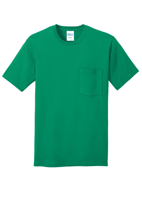 Port & Co™ Core Cotton Pocket Tee. PC54P