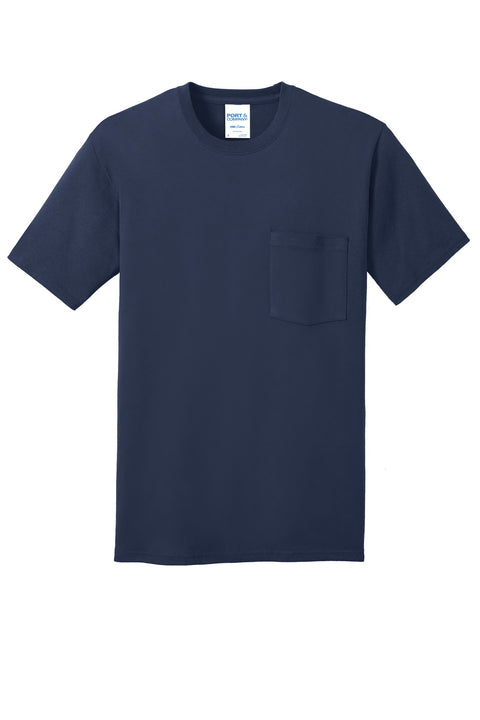 Port & Co™ Core Cotton Pocket Tee. PC54P