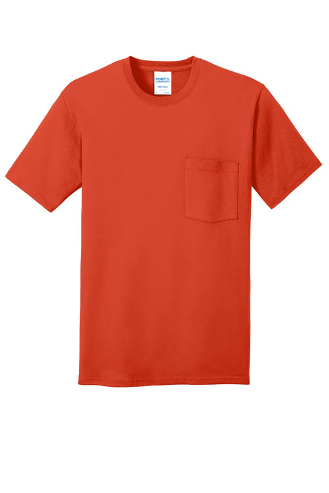 Port & Co™ Core Cotton Pocket Tee. PC54P