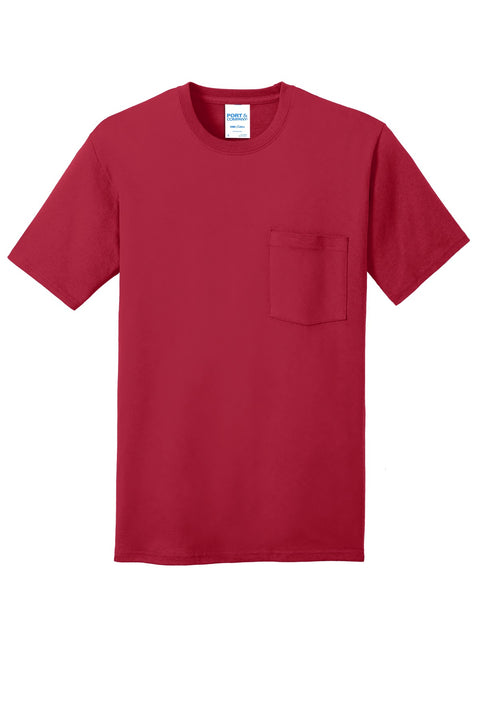 Port & Co™ Core Cotton Pocket Tee. PC54P