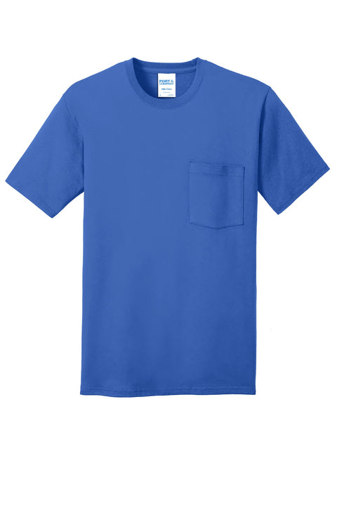 Port & Co™ Core Cotton Pocket Tee. PC54P