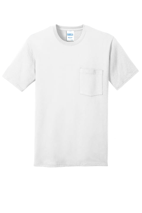 Port & Co™ Core Cotton Pocket Tee. PC54P