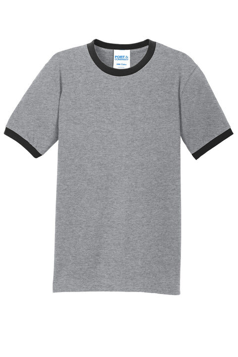 Port & Co™ Core Cotton Ringer Tee.  PC54R