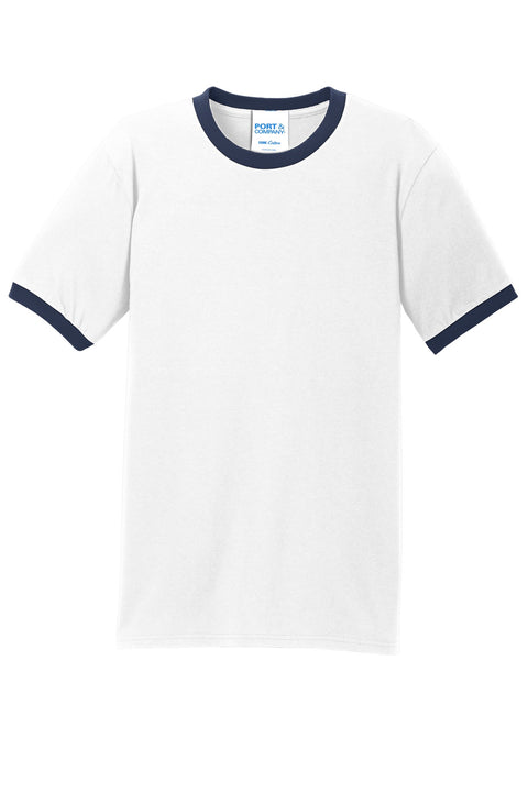 Port & Co™ Core Cotton Ringer Tee.  PC54R