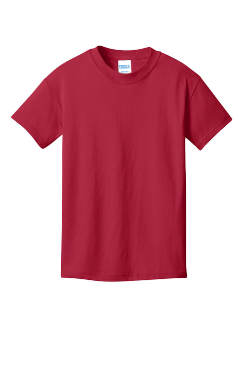 Port & Co™ Youth Core Cotton DTG Tee PC54YDTG