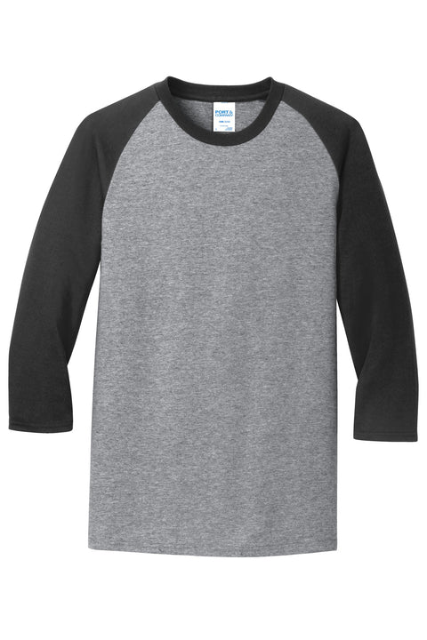 Port & Co™ Core Blend 3/4-Sleeve Raglan Tee. PC55RS