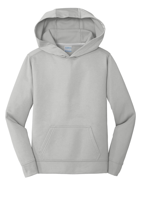 Port & Co™ Youth Performance Fleece Pullover Hooded Sweatshirt. PC590YH
