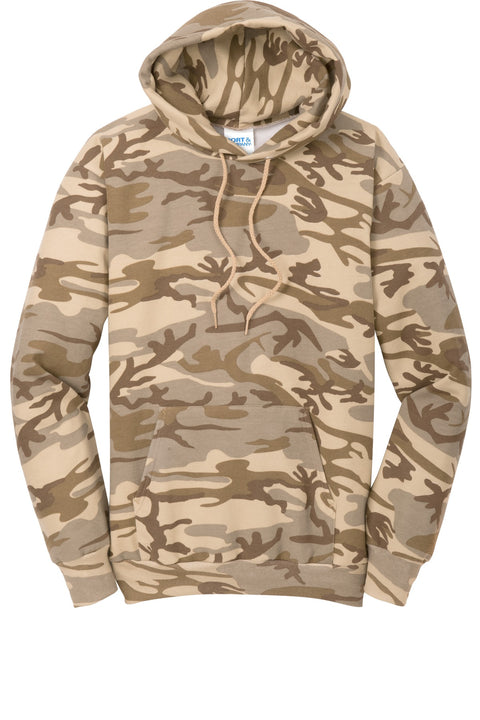 Port & Co™ Core Fleece Camo Pullover Hooded Sweatshirt. PC78HC