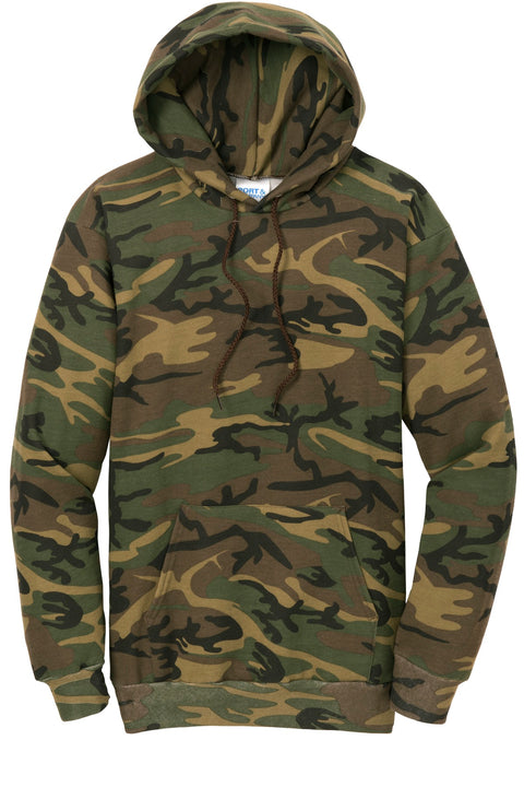 Port & Co™ Core Fleece Camo Pullover Hooded Sweatshirt. PC78HC