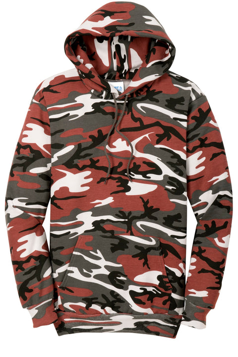 Port & Co™ Core Fleece Camo Pullover Hooded Sweatshirt. PC78HC