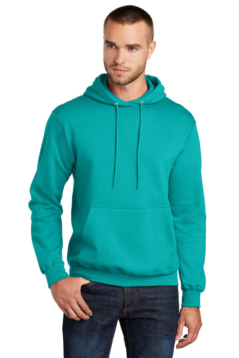 Port & Co ™  Core Fleece Pullover Hooded Sweatshirt. PC78H - [Bright Aqua]