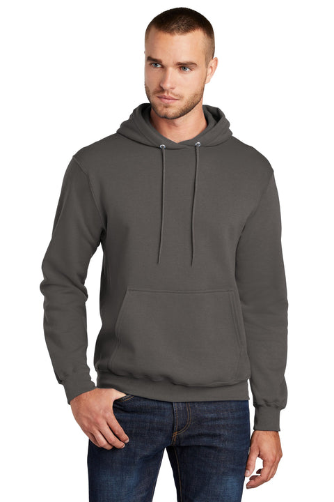 Port & Co ™  Core Fleece Pullover Hooded Sweatshirt. PC78H - [Charcoal]