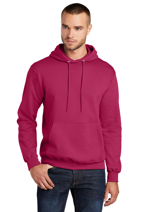 Port & Co ™  Core Fleece Pullover Hooded Sweatshirt. PC78H - [Flush Pink]