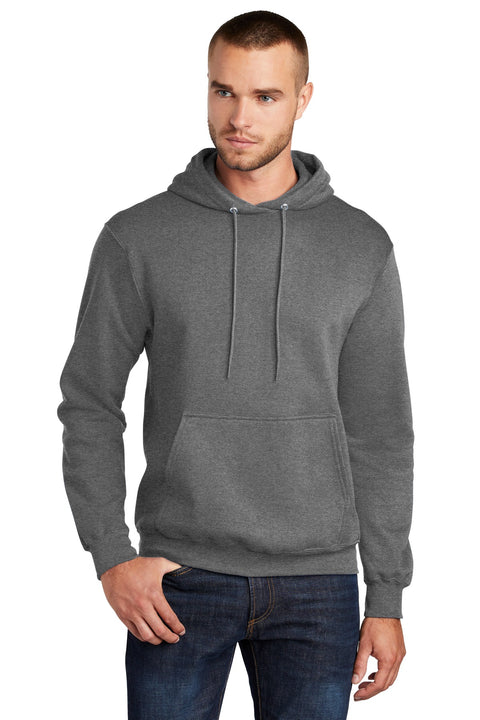 Port & Co ™  Core Fleece Pullover Hooded Sweatshirt. PC78H - [Graphite Heather]