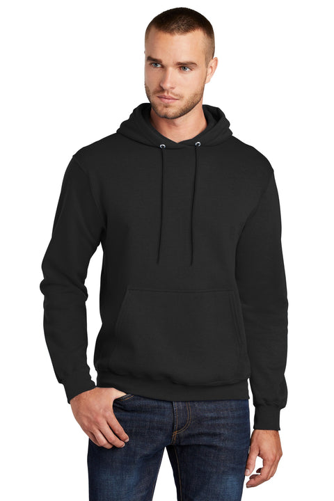 Port & Co ™  Core Fleece Pullover Hooded Sweatshirt. PC78H - [Jet Black]