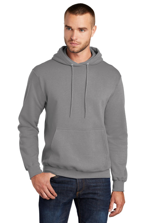 Port & Co ™  Core Fleece Pullover Hooded Sweatshirt. PC78H - [Medium Grey]