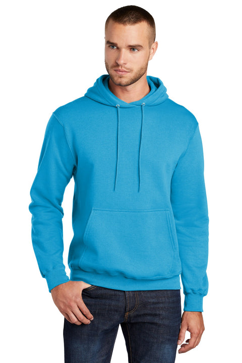 Port & Co ™  Core Fleece Pullover Hooded Sweatshirt. PC78H - [Neon Blue]