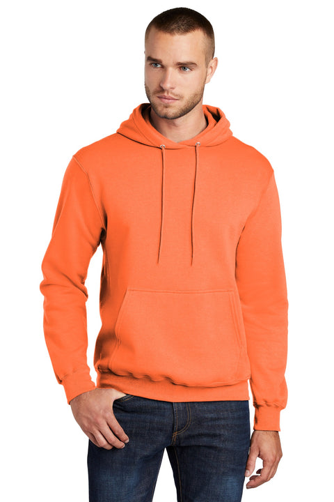 Port & Co ™  Core Fleece Pullover Hooded Sweatshirt. PC78H - [Neon Orange]