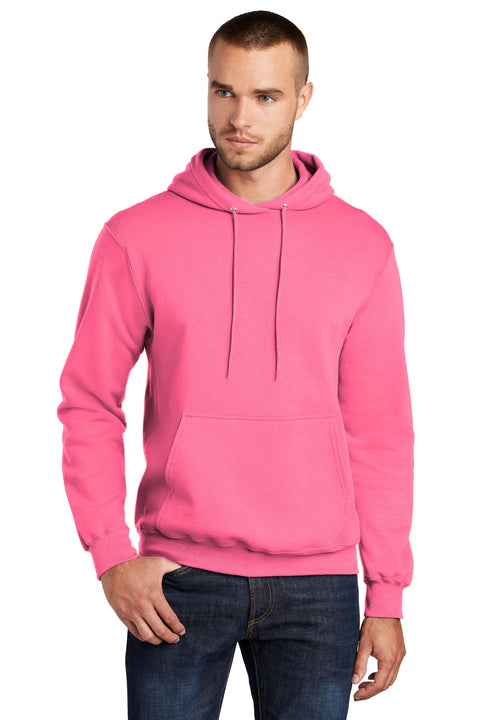 Port & Co ™  Core Fleece Pullover Hooded Sweatshirt. PC78H - [Neon Pink]
