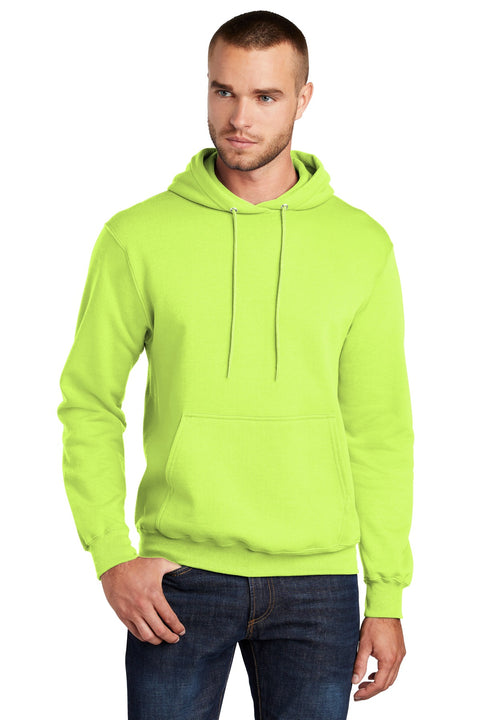 Port & Co ™  Core Fleece Pullover Hooded Sweatshirt. PC78H - [Neon Yellow]