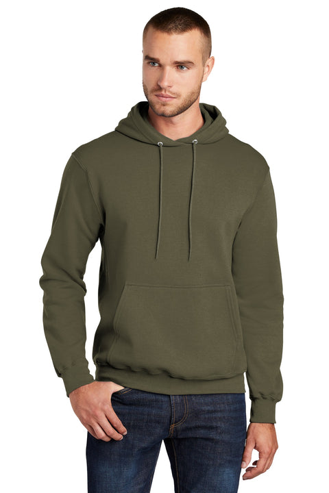 Port & Co ™  Core Fleece Pullover Hooded Sweatshirt. PC78H - [Olive Drab Green]