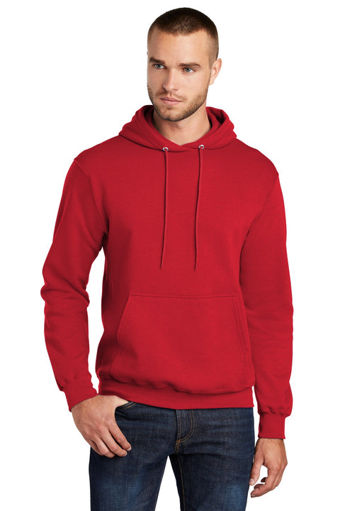 Port & Co ™  Core Fleece Pullover Hooded Sweatshirt. PC78H - [Red]