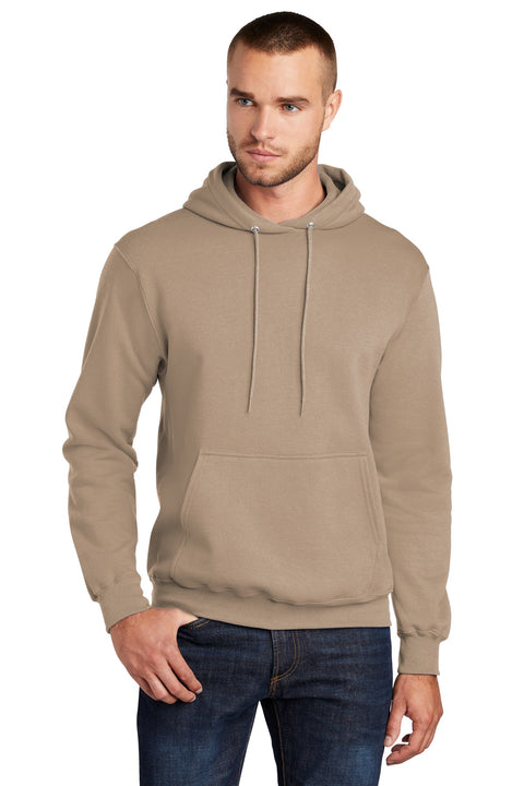 Port & Co ™  Core Fleece Pullover Hooded Sweatshirt. PC78H - [Sand]