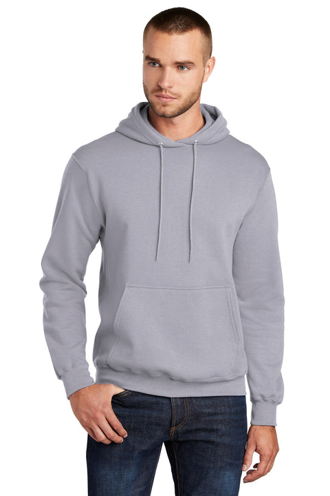 Port & Co ™  Core Fleece Pullover Hooded Sweatshirt. PC78H - [Silver]
