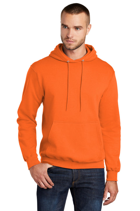 Port & Co ™  Core Fleece Pullover Hooded Sweatshirt. PC78H - [S. Orange]