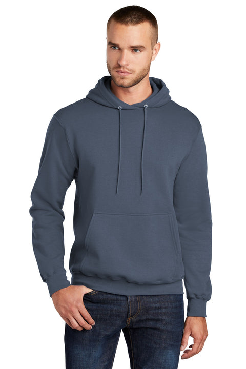 Port & Co ™  Core Fleece Pullover Hooded Sweatshirt. PC78H - [Steel Blue]
