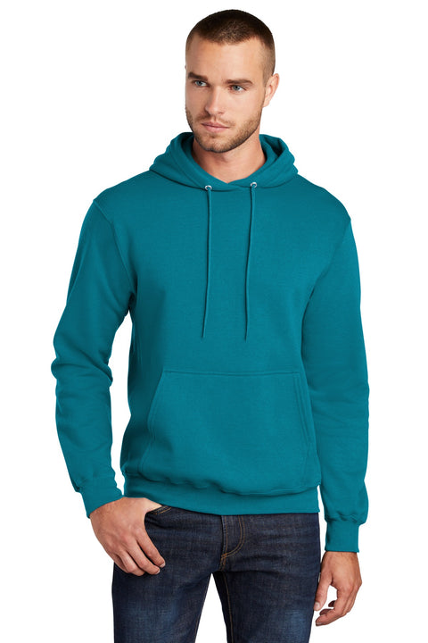 Port & Co ™  Core Fleece Pullover Hooded Sweatshirt. PC78H - [Teal]