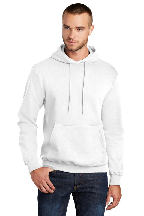 Port & Co ™  Core Fleece Pullover Hooded Sweatshirt. PC78H - [White]