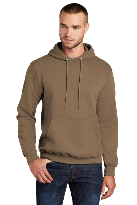 Port & Co ™  Core Fleece Pullover Hooded Sweatshirt. PC78H - [Woodland Brown]