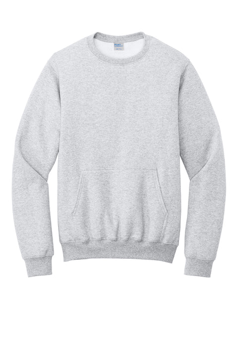 Port & Co™ Core Fleece Crewneck Pocket Sweatshirt PC78PKT