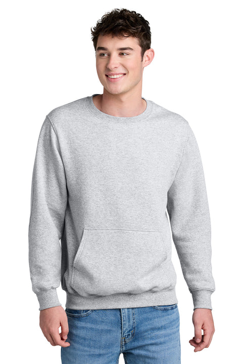 Port & Co™ Core Fleece Crewneck Pocket Sweatshirt PC78PKT