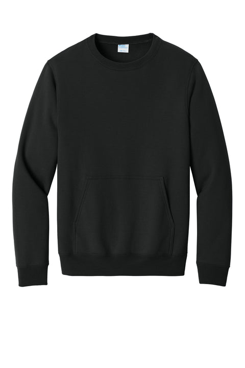 Port & Co™ Core Fleece Crewneck Pocket Sweatshirt PC78PKT